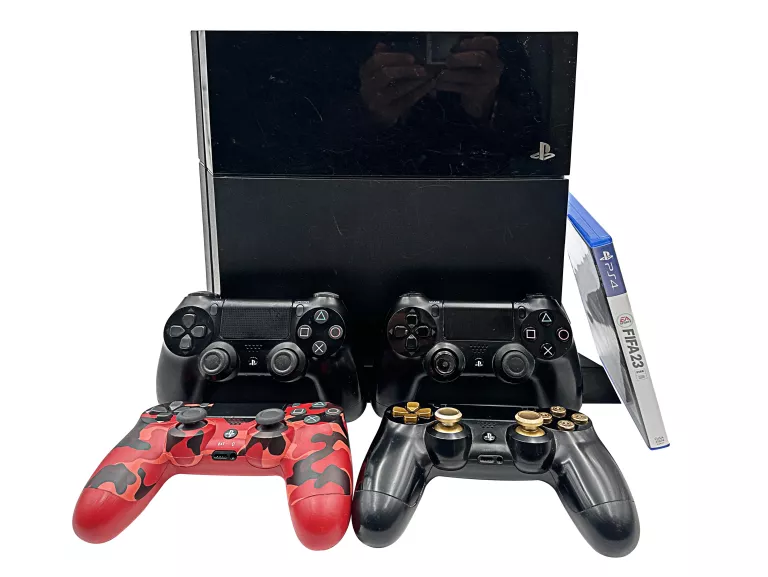 KONSOLA SONY PLAYSTATION 4 PS4 FAT 500GB CUH-1116A + 4X PAD + PODKŁADKA