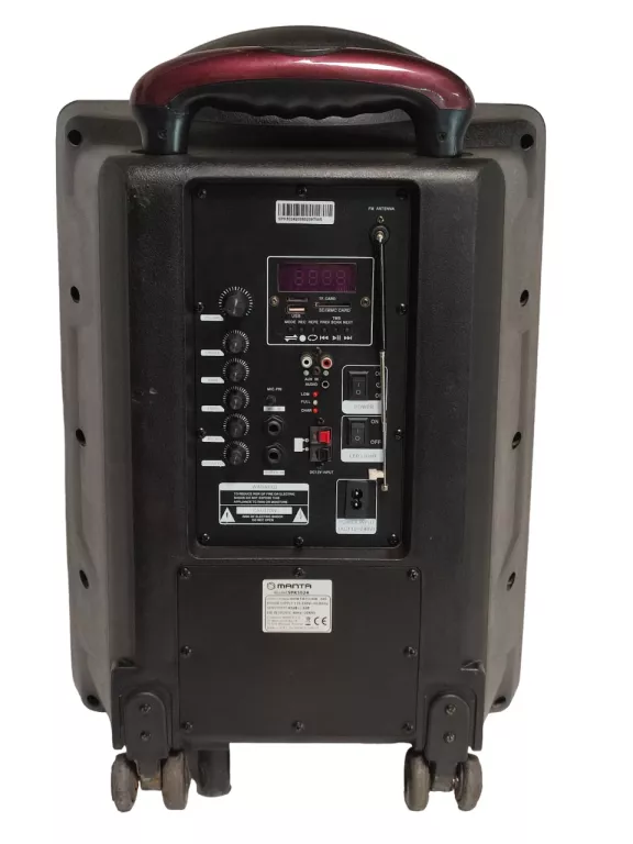 GŁOŚNIK POWER AUDIO MANTA SPK5024 KRONOS 40W BLUETOOTH RADIO FM CZARNY