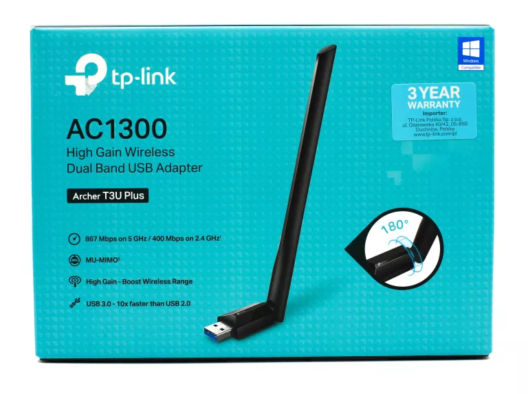 KARTA SIECIOWA TP-LINK ARCHER T3U PLUS AC1300