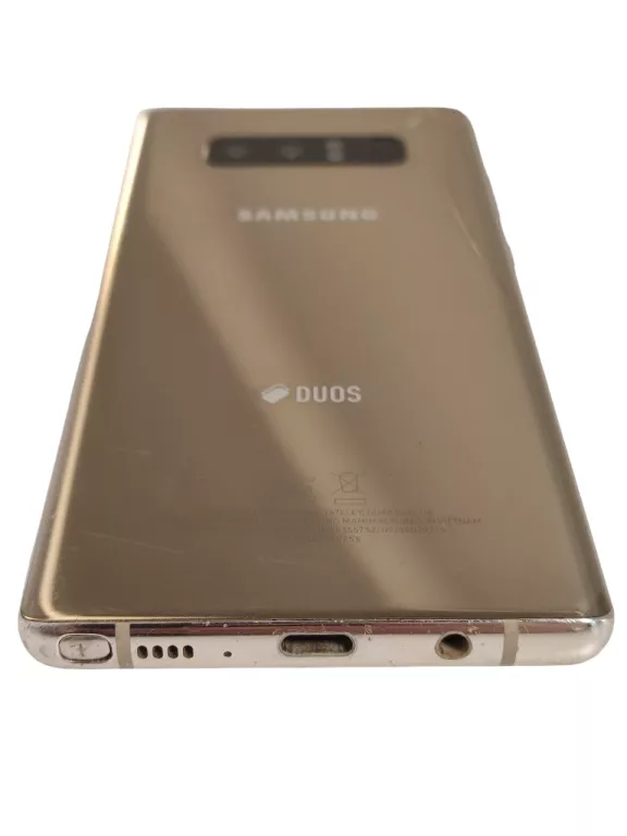 TELEFON SAMSUNG GALAXY NOTE 8 4/64 GB PĘKNIĘTY TYŁ USZK. GŁOŚNIK ROZMÓW