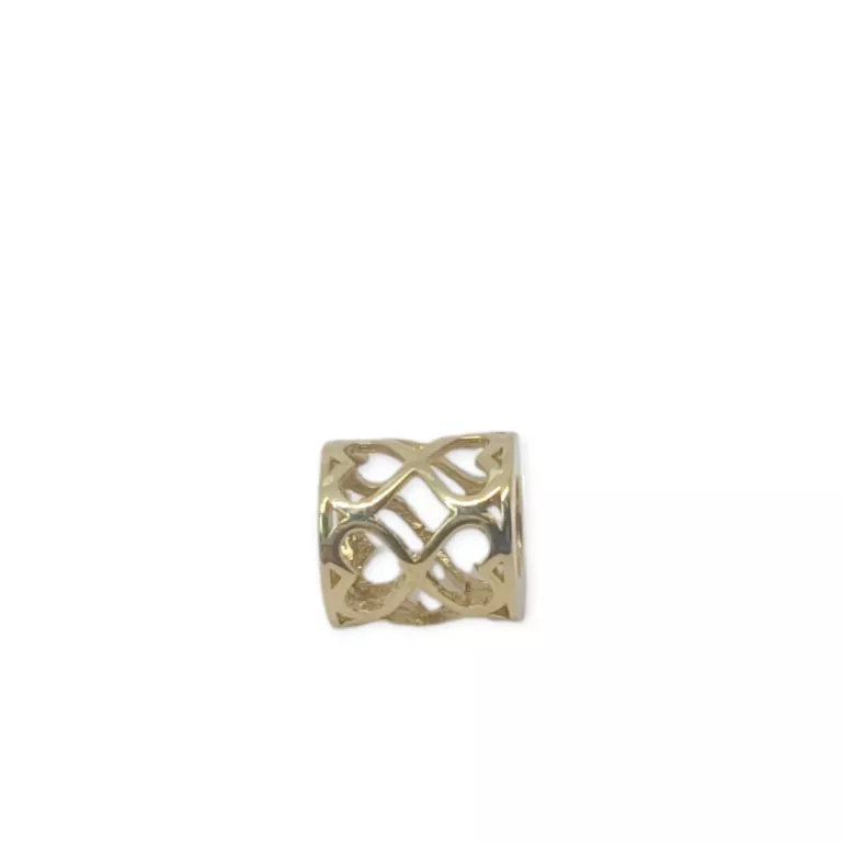 ZŁOTY CHARMS AŻUROWE SERCA 14K W:1,16