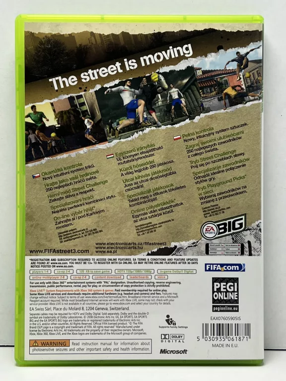 GRA XBOX 360 FIFA STREET 3