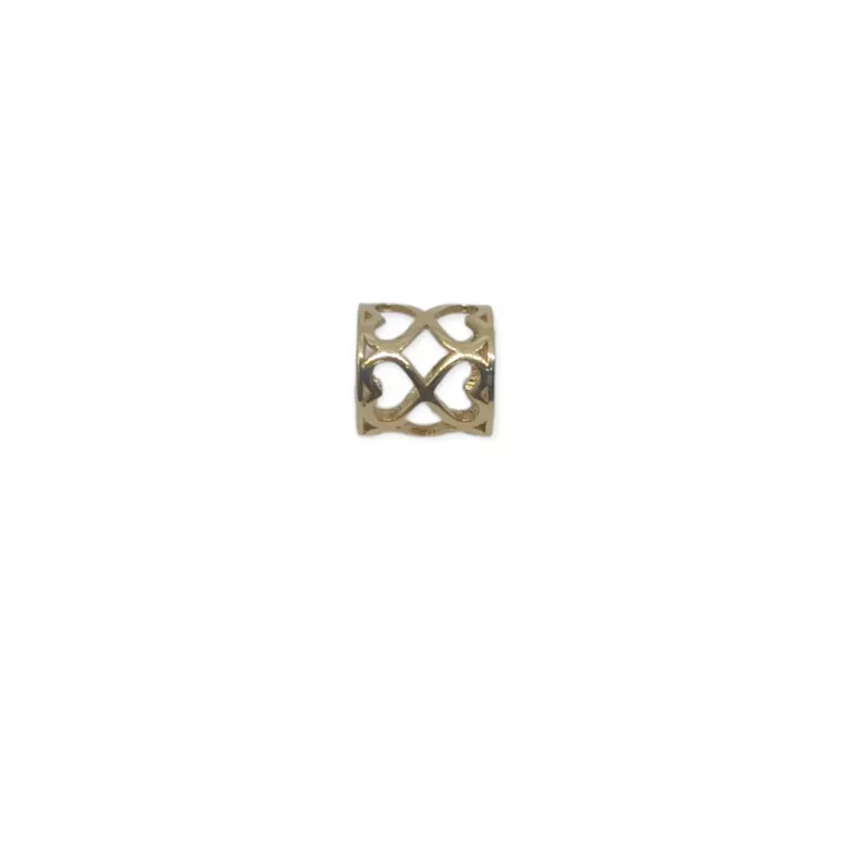 ZŁOTY CHARMS AŻUROWE SERCA 14K W:1,16