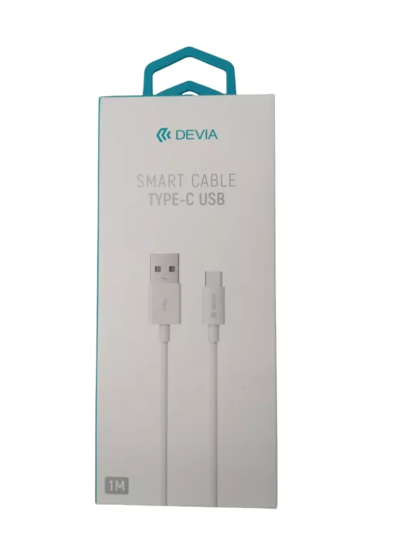 DEVIA KABEL SMART EC082 USB- USB-C 1,0M 2,1A BIAŁY