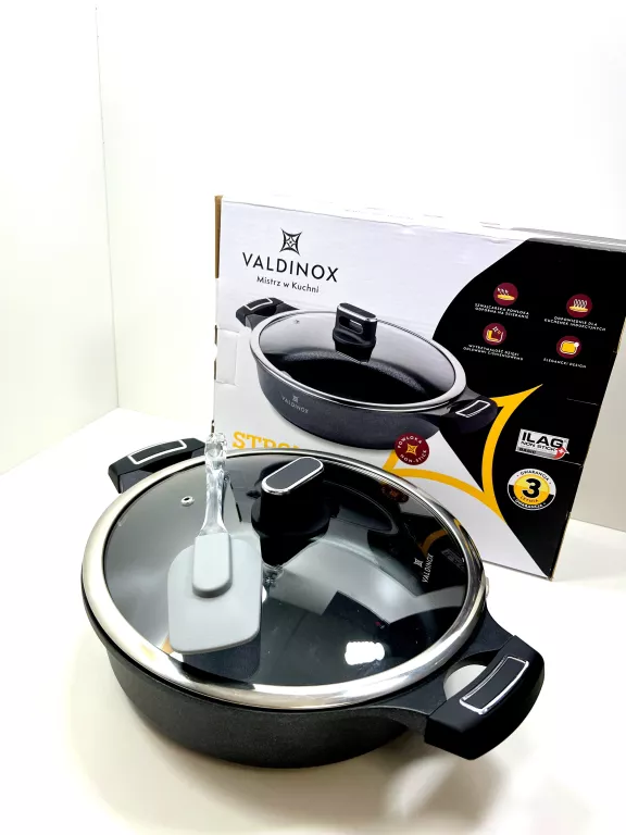 RONDEL VALDINOX STRONG Z POKRYWĄ 4,1L 28CM/ POWYSTAWOWA !
