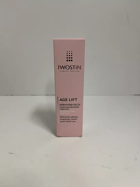 IWOSTIN AGE LIFT KREM POD OCZY 40+ NIACYNAMID PEPTYDY