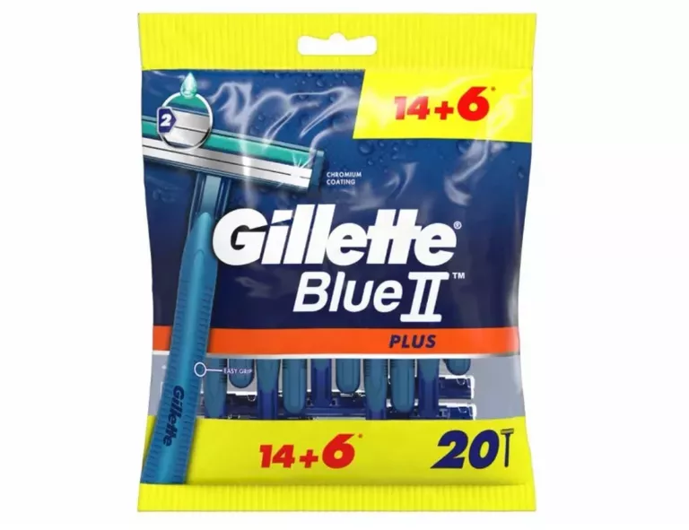 MASZYNKI DO GOLENIA GILLETTE BLUE II PLUS 14 + 6 SZT