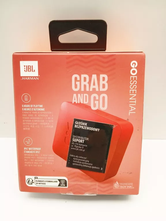 GŁOŚNIK JBL GO ESSENTIAL CZERWONY