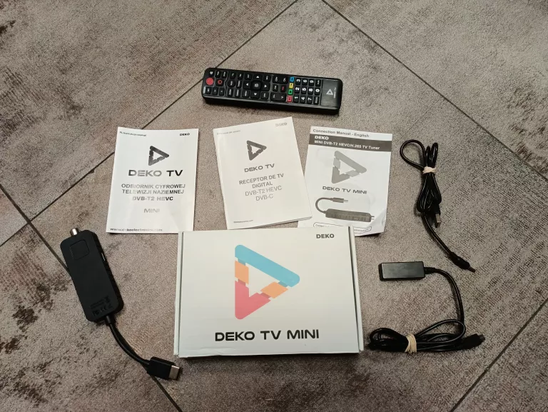 TUNER/DEKODER TV DEKO TV MINI DVB-T2 HEVC H.265