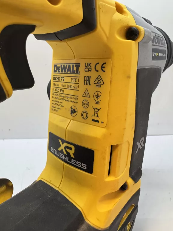 MŁOTOWIERTARKA DEWALT DCH172,AKU