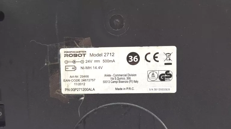 ROBOT SPRZĄTAJĄCY ARIETE PROFIMASTER 2712