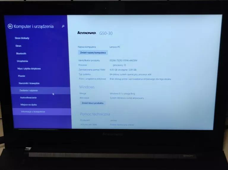 LAPTOP LENOVO G50-30