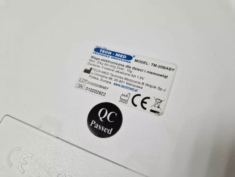 WAGA DLA DZIECI I NIEMOWLĄT TECH-MED 20BABY