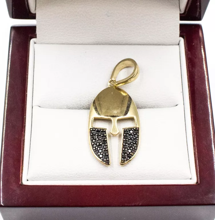 ZŁOTA ZAWIESZKA SPARTAŃSKI HEŁM 14 K W.2,83G2,5CM