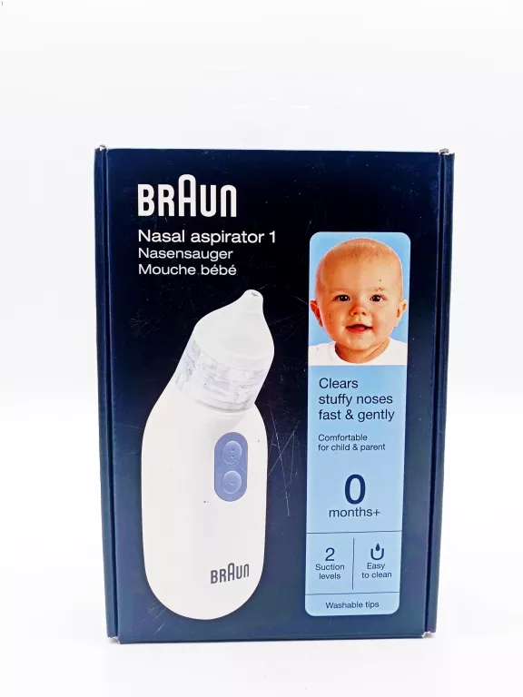 ASPIRATOR ELEKTRYCZNY DO NOSA NA KATAREK ODCIĄGACZ KATARU 2TRYBY BRAUN BNA