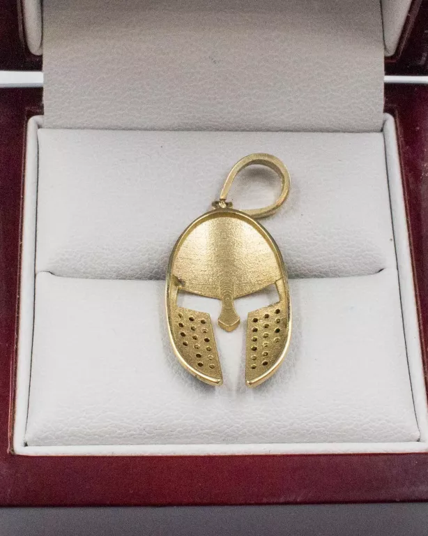 ZŁOTA ZAWIESZKA SPARTAŃSKI HEŁM 14 K W.2,83G2,5CM