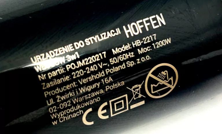 SZCZOTKO-SUSZARKA HOFFEN HB-2217