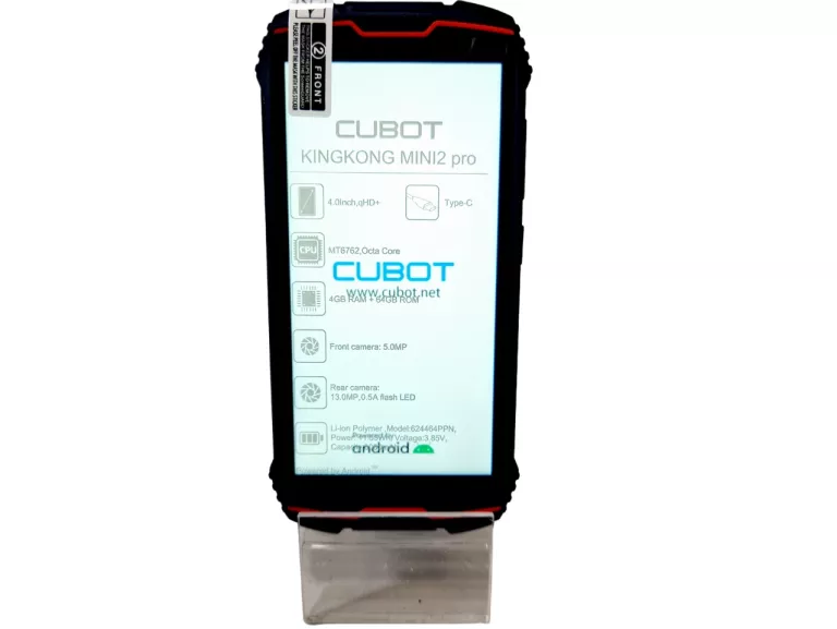 SMARTFON CUBOT KINGKONG MINI 2 PRO 4 GB / 64 GB 4G (LTE) CZARNY