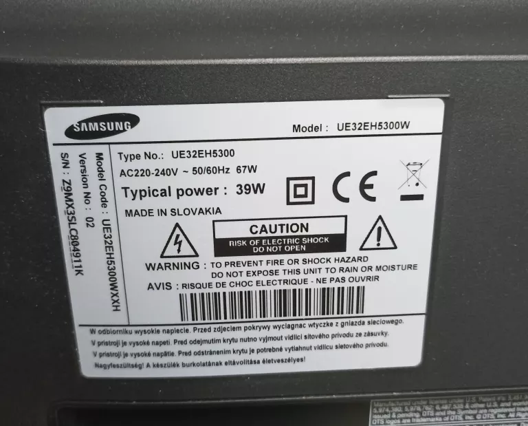 TELEWIZOR SAMSUNG UE32EH5300