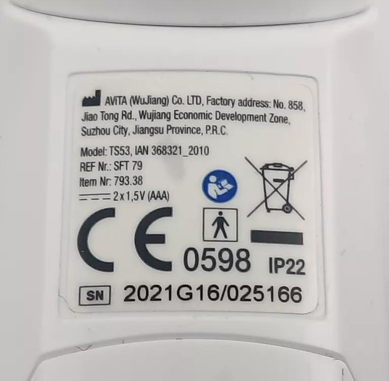 TERMOMETR SANITAS TS53