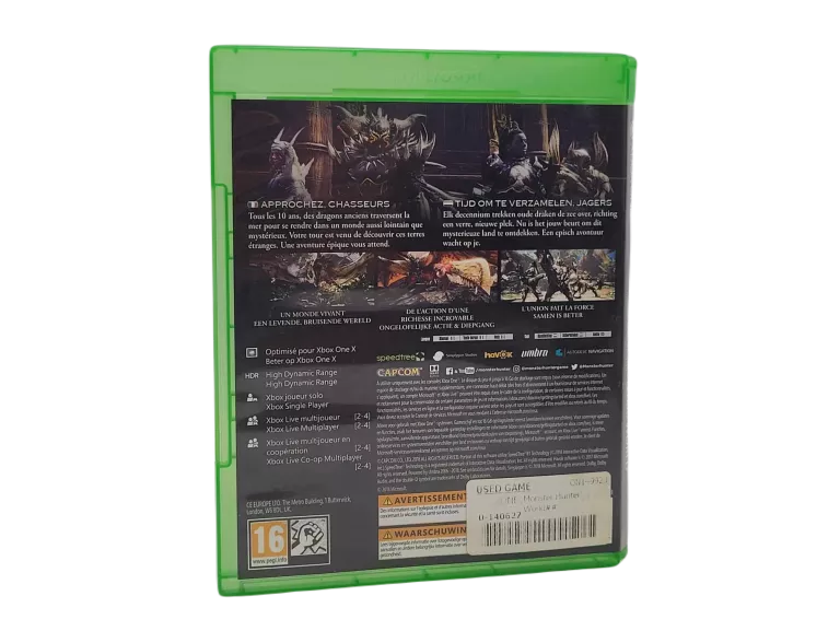 GRA NA XBOX ONE MONSTER HUBTERS WORLD WERSJA ENG