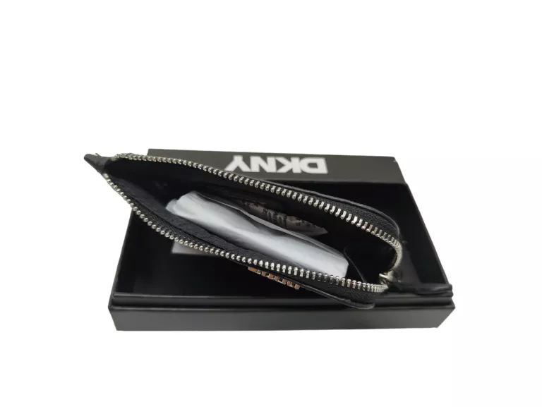 MAŁY PORTFEL ETUI NA KARTY DKNY LOGOWANY / Z METKĄ
