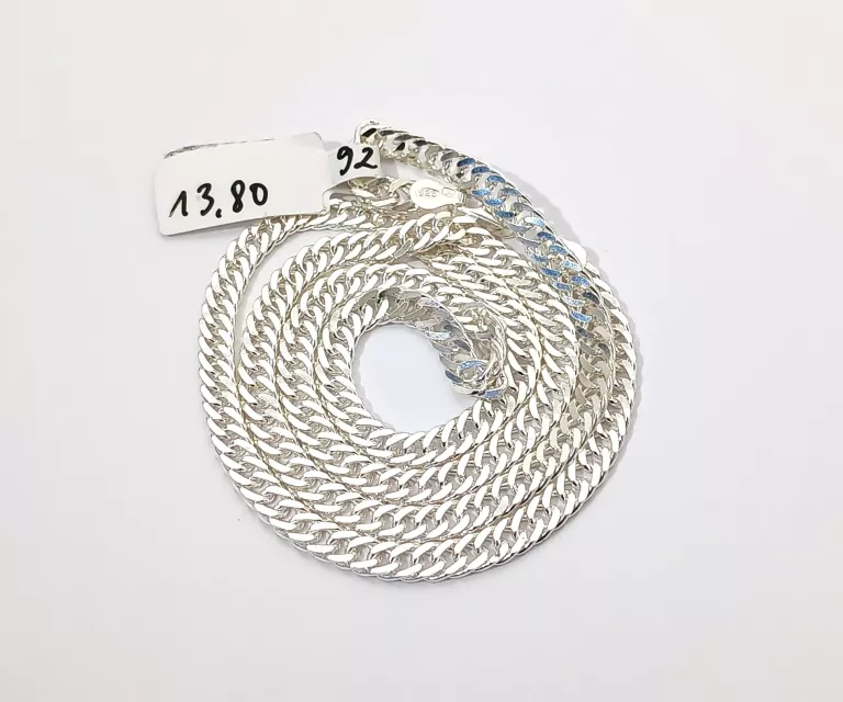 SREBRNY ŁAŃCUSZEK 13,80GR 925
