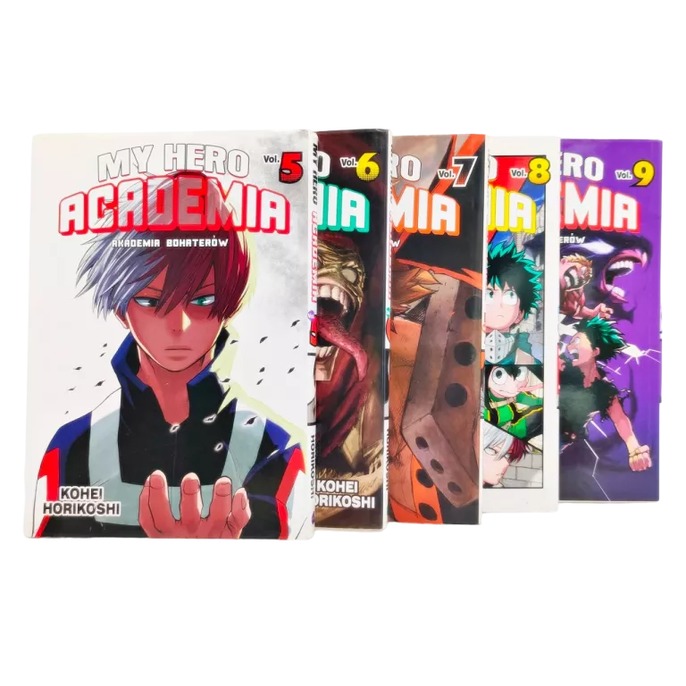 MY HERO ACADEMIA ZESTAW 5 TOMÓW - KOHEI HORIKOSHI MANGI