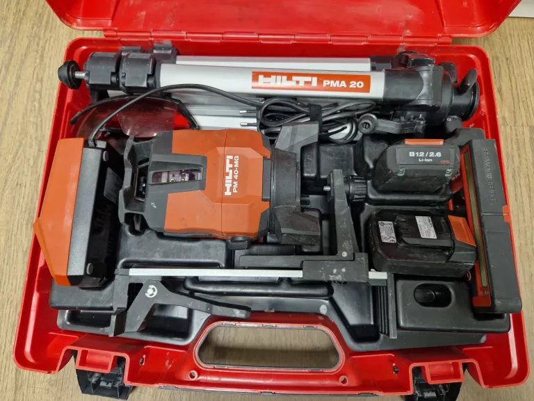 LASER WIELOLINIOWY HILTI PM 40-MG 2X AKU ŁAD STATYW WALIZKA