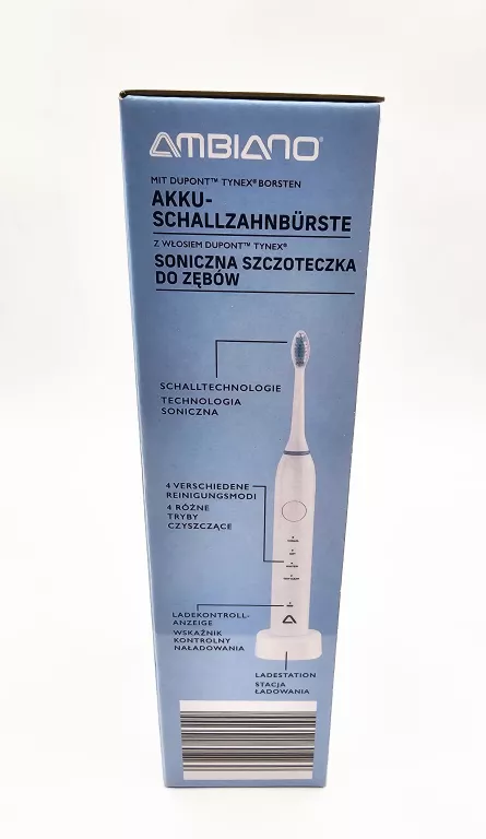 SONICZNA SZCZOTECZKA DO ZĘBÓW AMBIANO GT-TBS-08