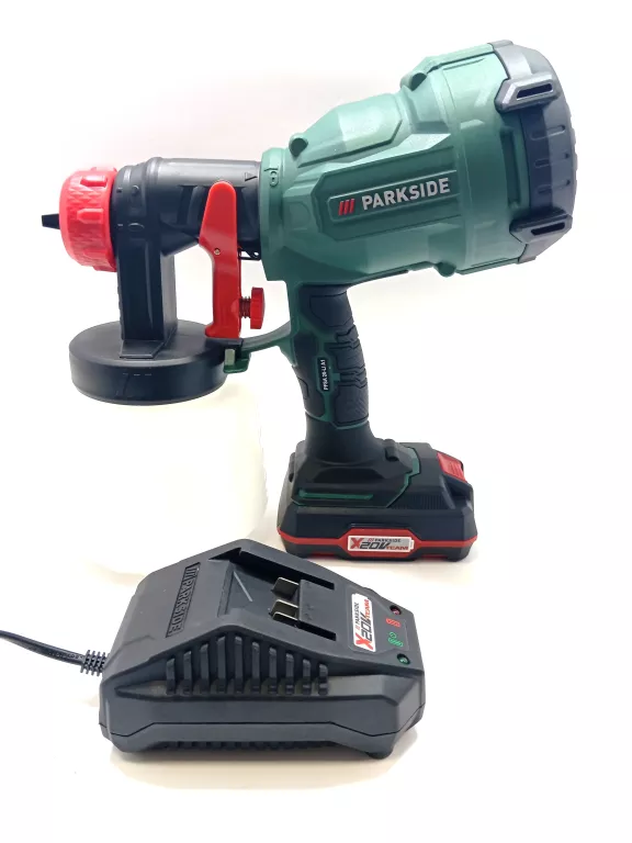 JAK NOWY PISTOLET PARKSIDE PFSA 20-LI A1 DO FARB/KOMPLET/