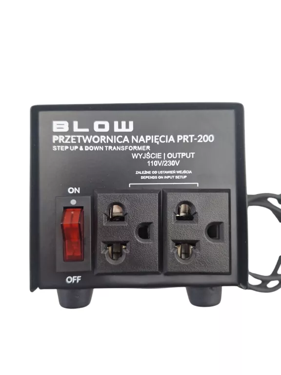 TRANSFORMATOR PRZETWORNICA REDUKTOR NAPIĘCIA 230V / 110V USA PRT-200