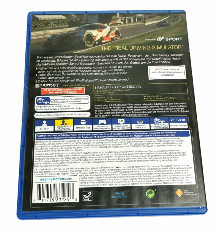 GRA GRAN TURISMO SPORT PS4 711719832256