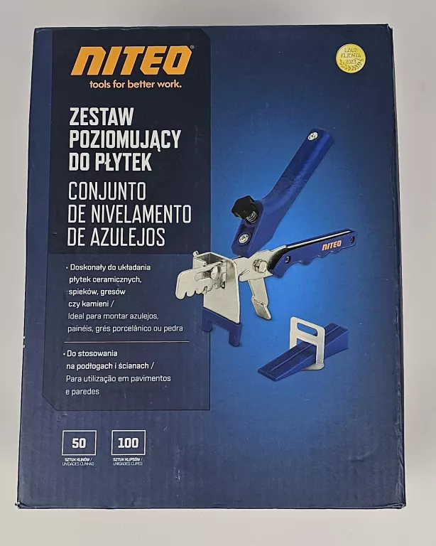 ! JAK NOWY ! ZESTAW POZIOMUJĄCY DO PŁYTEK NITEO TOOLS NR-050445