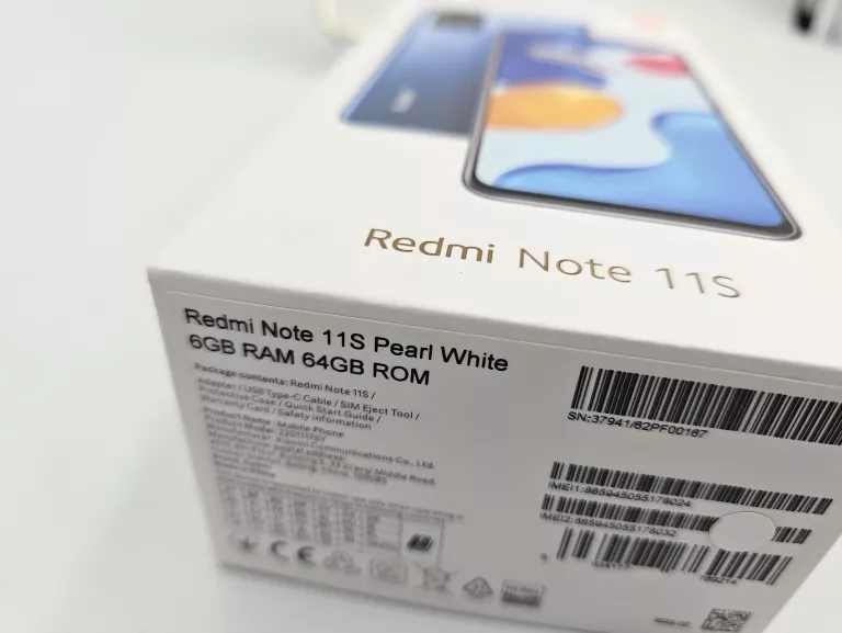TELEFON XIAOMI REDMI NOTE 11S PEARL WHITE 6/64 NFC