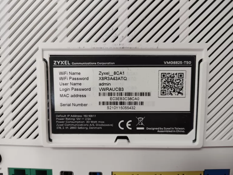 ROUTER BEZPRZEWODOWY ROUTER ZYXEL DUAL-BAND VMG8825-T50