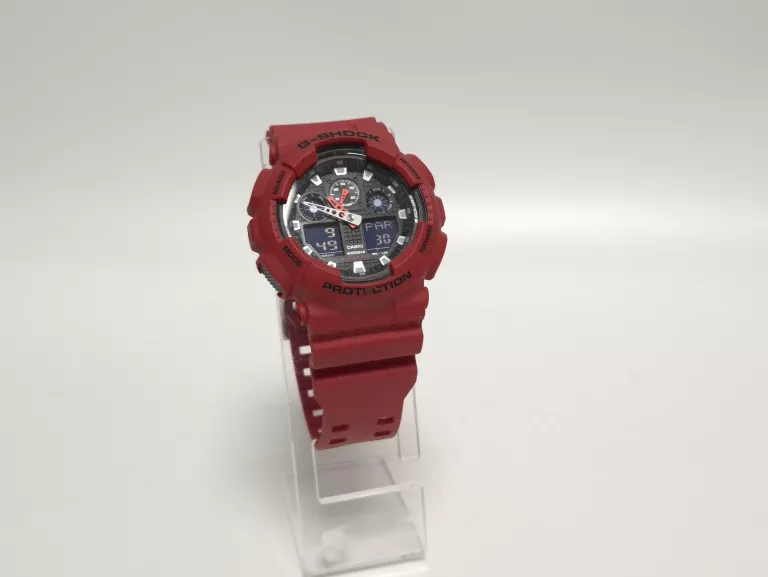 ZEGAREK CASIO GSHOCK CZERWONY GA-100B