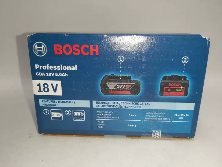 AKUMULATOR 18V 5,0AH LITOWO-JONOWY BOSCH W PUDEŁKU