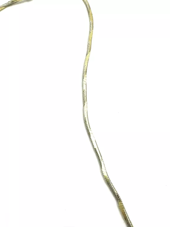 SREBRNY ŁAŃCUSZEK POZŁACANY 925 4,09G