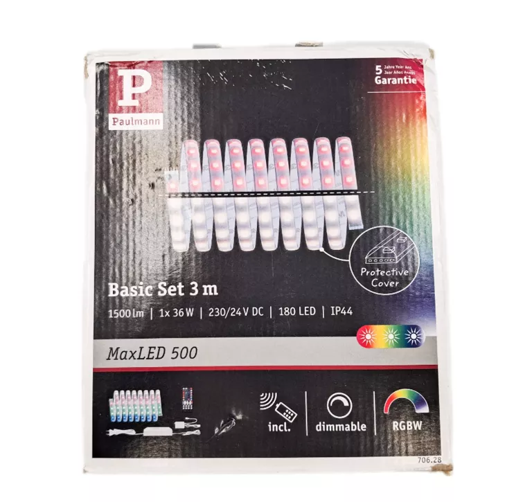 LAMPKI LED PAULMANN BASIC SET 3M 1500LM 1X36W 230/24 V DC 180 LED