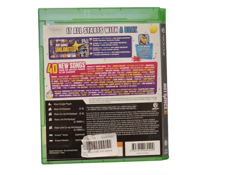 XBOX ONE JUST DANCE 2019