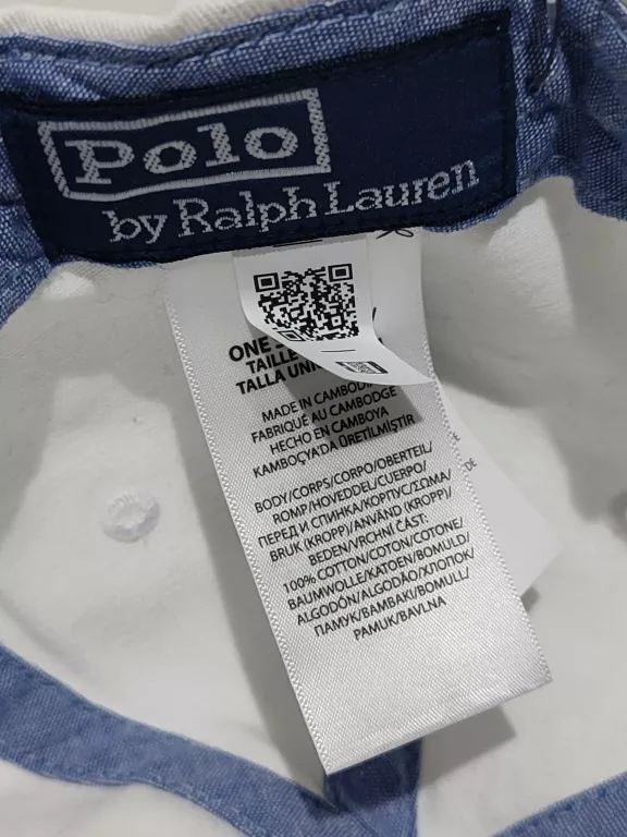 CZAPKA Z DASZKIEM POLO RALPH LAUREN BIAŁA