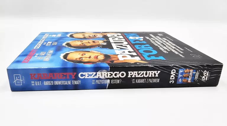 ZESTAW 3 PŁYT DVD / KABARETY CEZAREGO PAZURY / PAZURA FOR FUN
