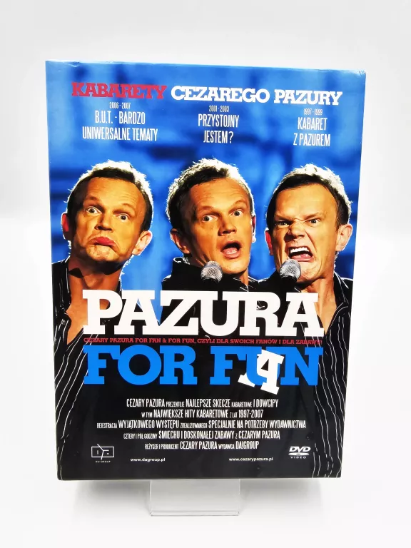 ZESTAW 3 PŁYT DVD / KABARETY CEZAREGO PAZURY / PAZURA FOR FUN