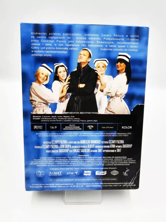 ZESTAW 3 PŁYT DVD / KABARETY CEZAREGO PAZURY / PAZURA FOR FUN