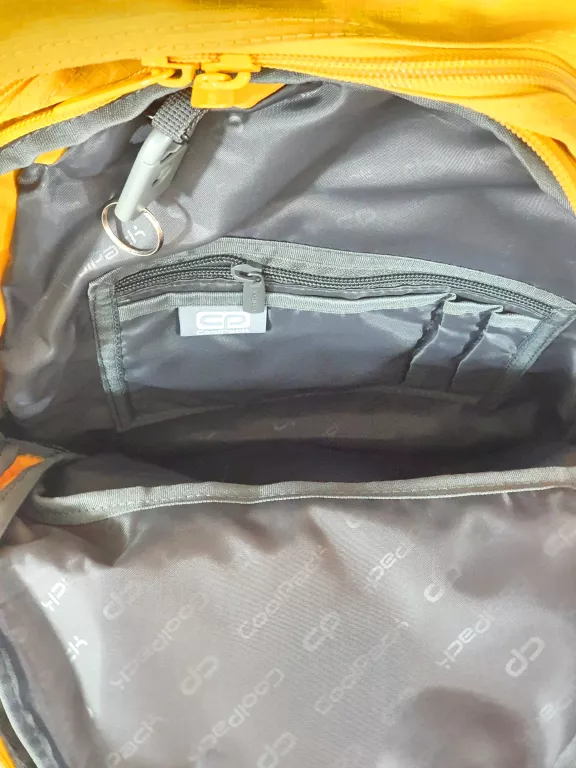 PLECAK MŁODZIEŻOWY COOLPACK RIDER 17" 2 KOMORY WZMOCNIONY SPÓD ŻÓŁTO-SZARY
