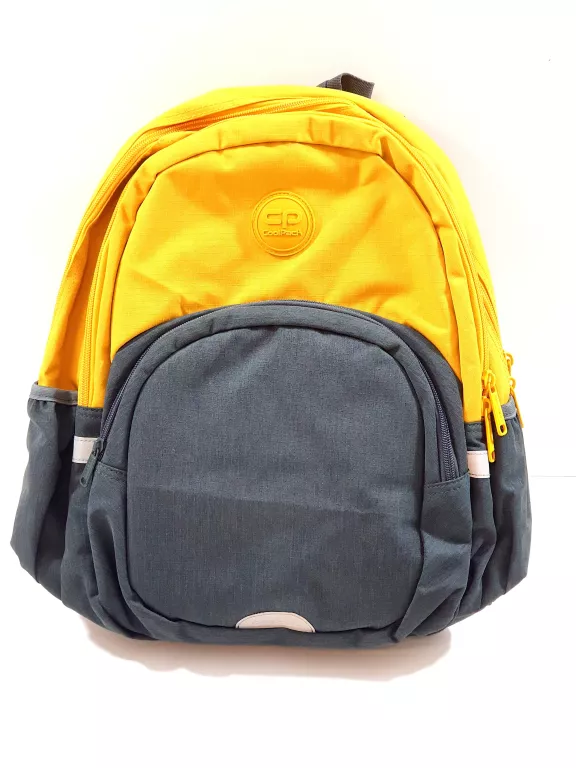 PLECAK MŁODZIEŻOWY COOLPACK RIDER 17" 2 KOMORY WZMOCNIONY SPÓD ŻÓŁTO-SZARY