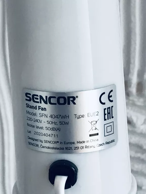 WENTYLATOR SENCOR SFN 4047WH