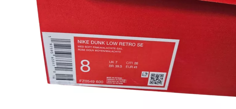 BUTY NIKE DUNK LOW RETRO SE FZ0549 600 R 41