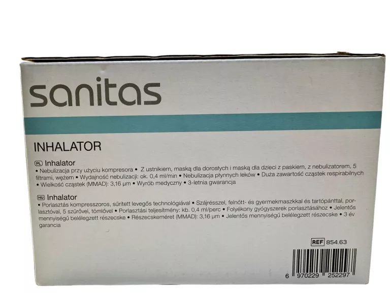 INHALATOR SANITAS SIH 13